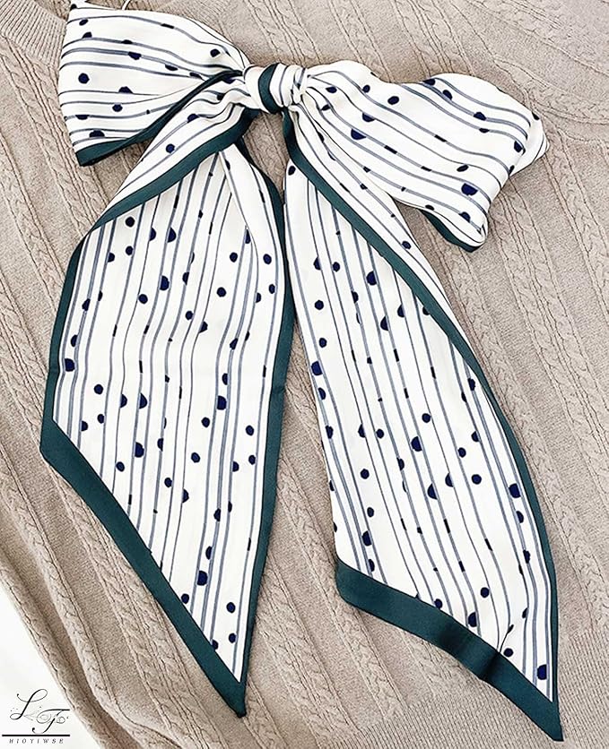Head Scarf Hair Neck Scarves For Women Purse Bag Scarfs For Handbags Silky Long Thin Satin Headscarf Fashion