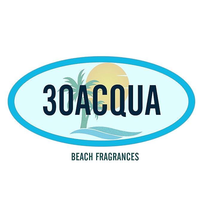 Beachy Perfume Oil for Men and Women with Fresh & Clean Tropical and Marine Fragrance Accords; 10ml Roller Bottle (Seaside Beach)