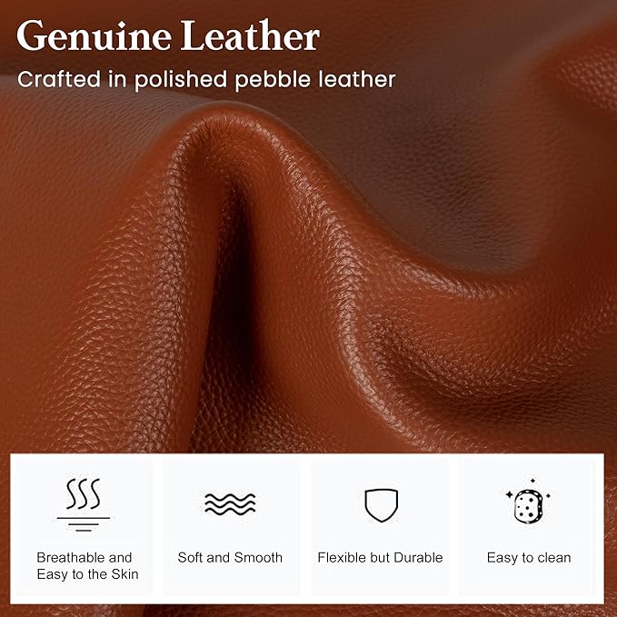 befen Genuine Leather Crossbody Bags for Women, Medium Anti-Theft Shoulder Purse with Built in RFID Wallet for Travel