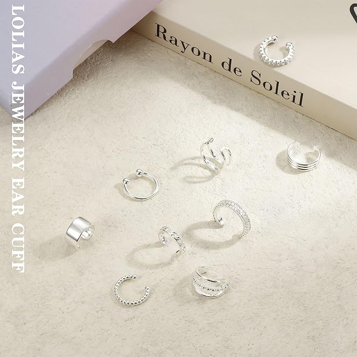 LOLIAS ๐๐๐ซ ๐๐ฎ๐๐ ๐๐๐ซ๐ซ๐ข๐ง๐ ๐ฌ for Women Non Piercing Gold Plated Ear Cuffs ๐๐๐ ๐๐จ๐ฅ๐ ๐๐ฅ๐๐ญ๐๐ Ear Cuff for Non Pierced Ears Clip on Cartilage Earring ๐
๐๐ค๐ ๐๐๐ซ๐ซ๐ข๐ง๐ ๐ฌ Lightweight
