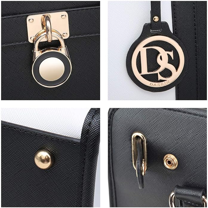 Dasein Handbags Purses Set for Women Top Handle Satchel Shoulder Bags Large Work Tote Bag with Matching Wallet