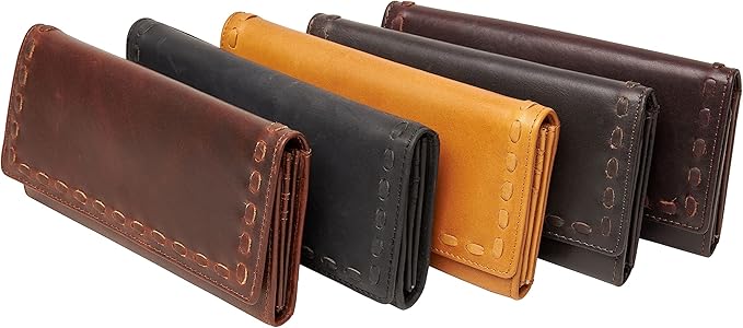 Lady Conceal Hope RFID Leather Laced Wallet (Caramel)