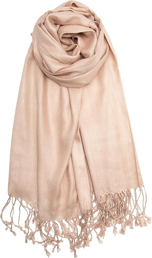 Achillea Soft Silky Pashmina Scarf for Women – Shawl Wrap for Evening Dresses, Bridesmaids, Weddings & Everyday Wear