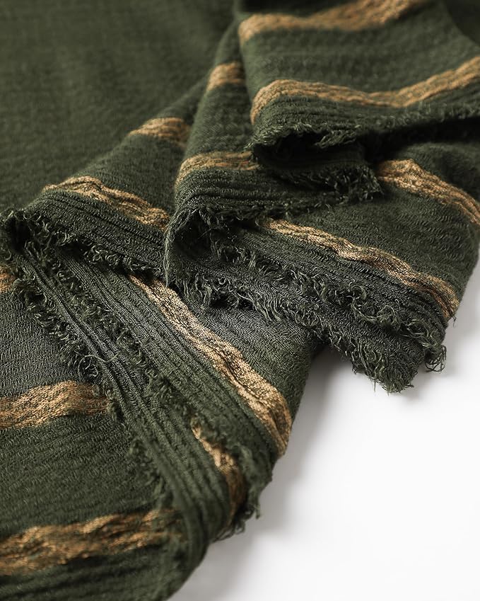 WINCESS.YU Women Gradient Scarf Long Shawls and Wraps Fashion Plain Pashmina Formal Scarf