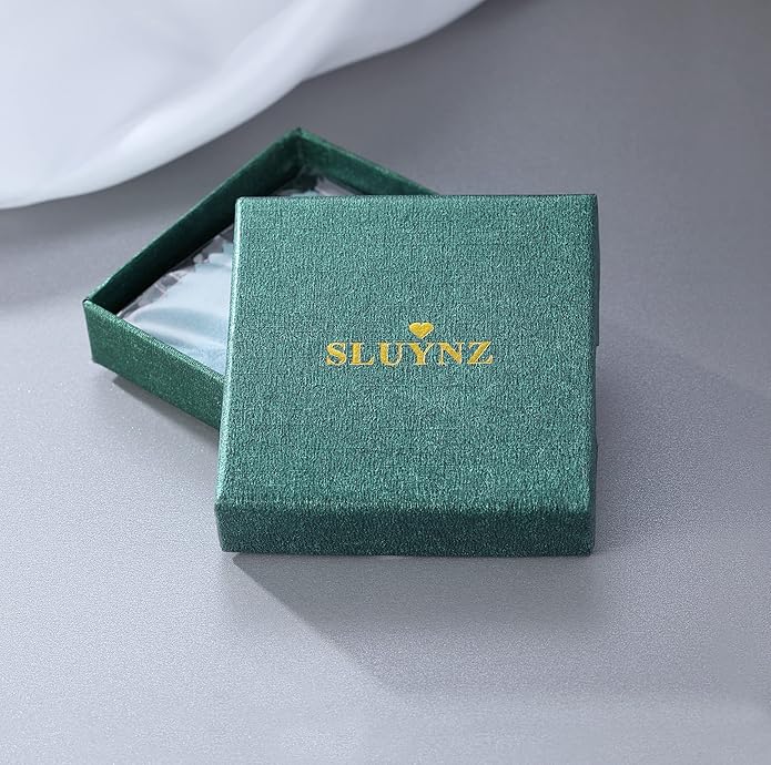 SLUYNZ 925 Sterling Silver Small Vertical Bar Drop Earrings for Women Teen Girls Minimalist Bar Drop Earrings (Silver)
