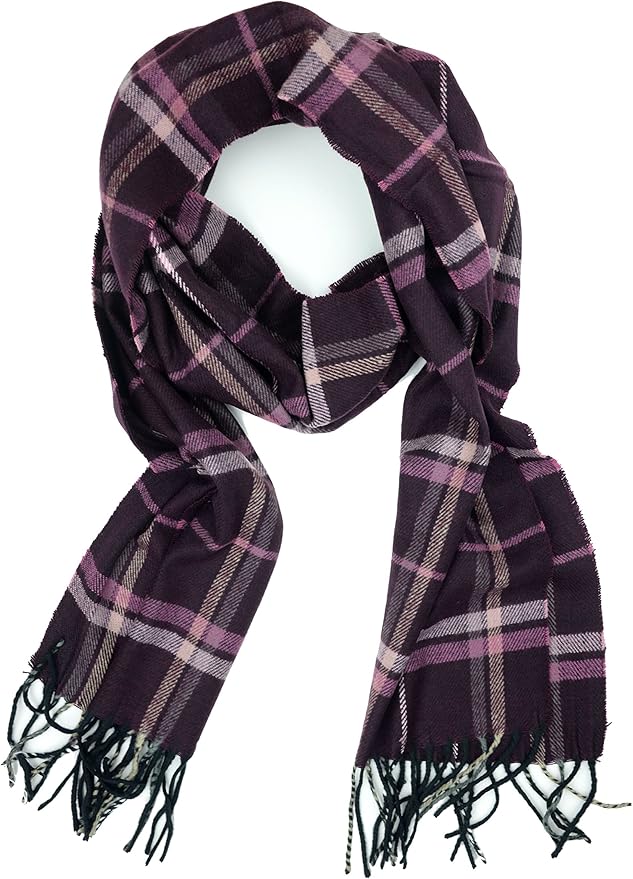 Plum Feathers Super Soft Luxurious Cashmere Feel unisex for Men and Women Winter Scarf