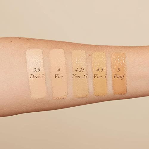 Monika Blunder Beauty - Blunder Cover Foundation/Concealer - Shade: 4.25 - Vier.25 - Light/Medium Olive Undertones - Clean Beauty, All-In-One, Fragrance-Free, Cruelty-Free, Vegan - 0.62 oz