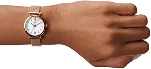 Fossil Women's Carlie Quartz Stainless Steel Three-Hand Watch
