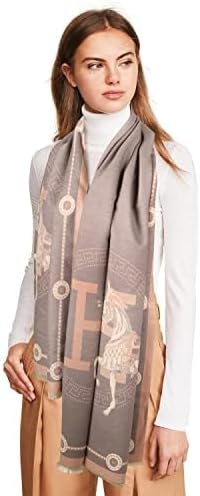 EXTREE Scarfs for Women Pashmina Silky Shawl Wrap for Evening Dressing Blanket Open Front Poncho Cape