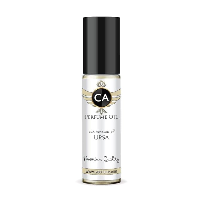 CA Perfume Impression of Ursa Unisex Fragrance Oil Amber Spicy Scent Long Lasting Perfumes for Women & Men Travel Size TSA Ready Mini Parfum Body Oil Roll-on 0.33 Fl Oz 10ml
