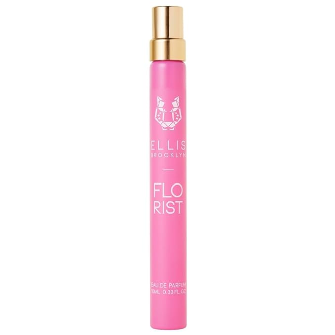 Ellis Brooklyn FLORIST Eau De Parfum, Travel Spray - Fresh Floral Perfume For Women with Italian Bergamot, Tuberose, & Cedarwood, Vegan Perfume Made In The USA,10ml / 0.33 Fl Oz