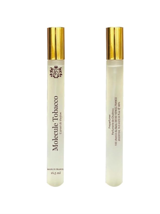 From France Molecule Tobacco 16ml – Citrus Woody Amber Scent From France – Luxury Fragrance with Mandarin, Saffron – Long Lasting Perfume With Frankincense and Amber Notes