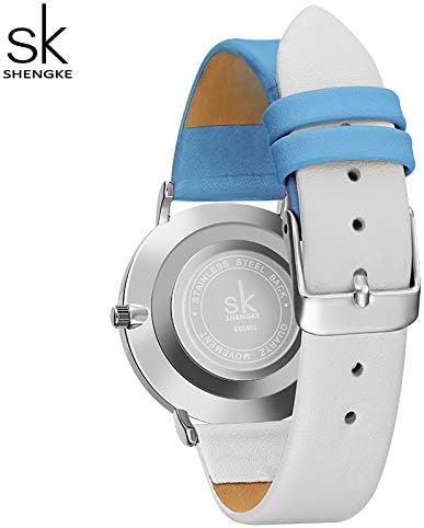SHENGKE Simplicity Creative Women Watch Genuine Leather Elegant Women Watches Ladies Business Wristwatch