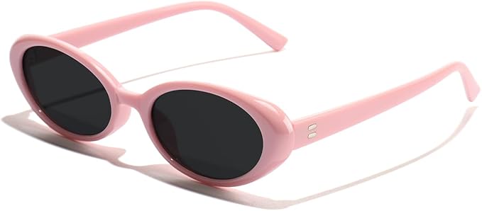 Oval Sunglasses for Women Men Fashion Small 90s Style Sun Glasses UV400