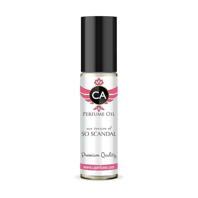 CA Perfume Impression of So Scandal for Women Fragrance Oil Floral Fruity Scent Long Lasting Perfumes for Women Travel Size TSA Ready Mini Parfum Body Oil Roll-on 0.33 Fl Oz 10ml