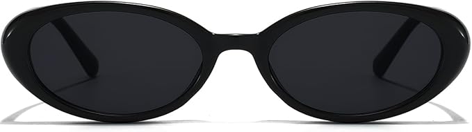 Oval Sunglasses for Women Men Fashion Small 90s Style Sun Glasses UV400