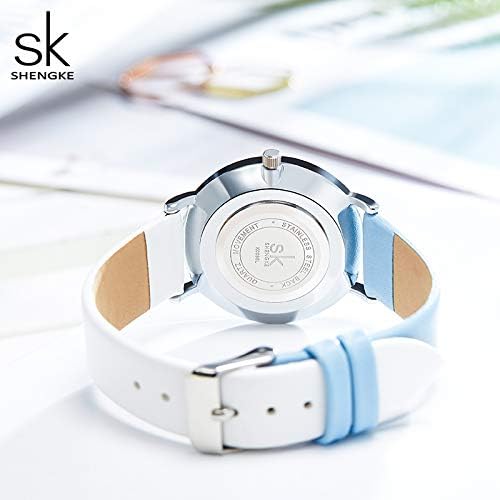 SHENGKE Simplicity Creative Women Watch Genuine Leather Elegant Women Watches Ladies Business Wristwatch