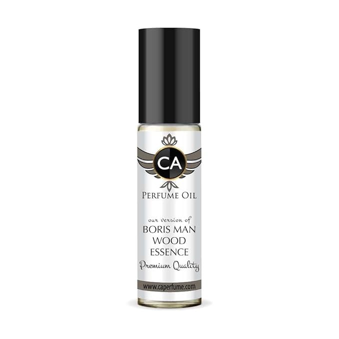 CA Perfume Impression of Boris Man Wood Essence for Men Fragrance Oil Woody Scent Long Lasting Cologne for Men Travel Size TSA Ready Mini Parfum Body Oil Roll-on 0.33 Fl Oz 10ml