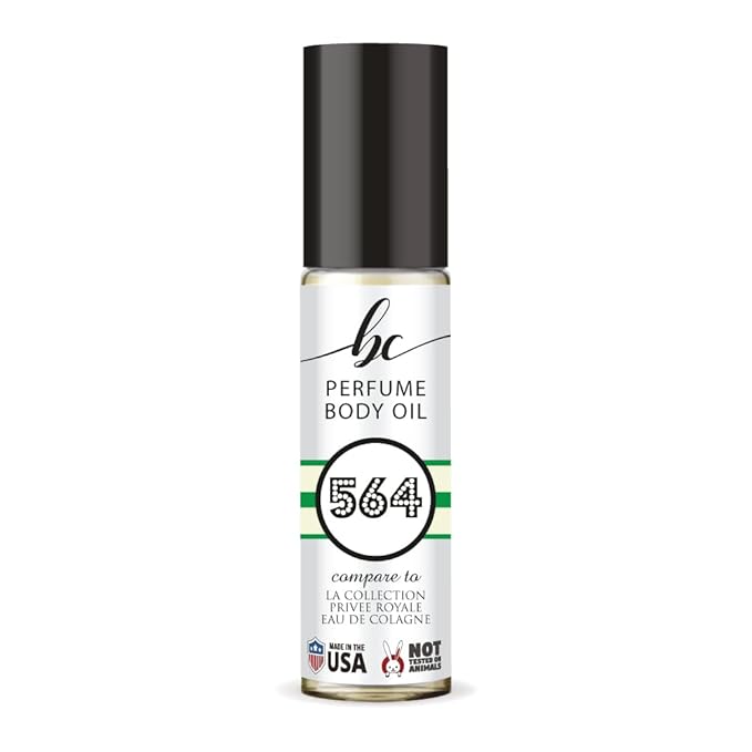 BC Perfume 564 Inspired by Purve Royal Eau de Cologne For Women & Men Replica Fragrance Body Oil Dupes Alcohol-Free Sample Travel Size Concentrated Long Lasting Roll-On 0.3 Fl Oz/10ml