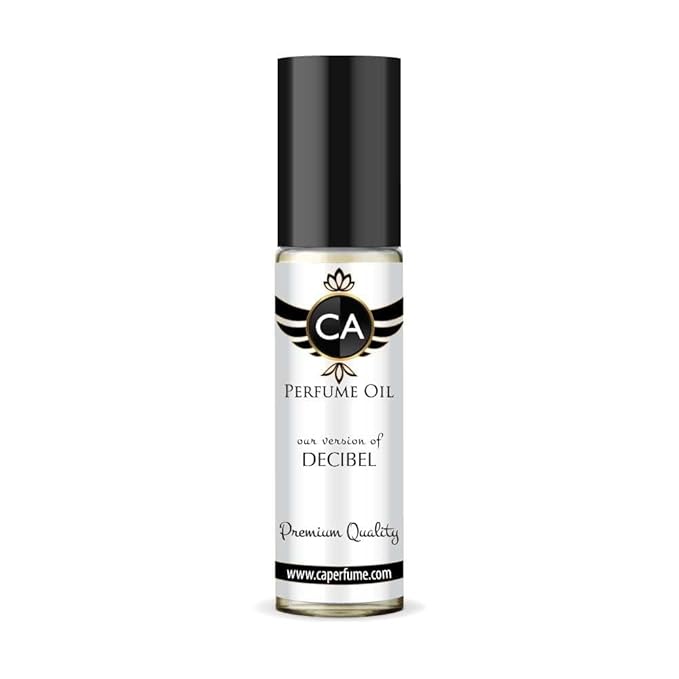 CA Perfume Impression of Decibel for Men Fragrance Oil Amber Spicy Scent Long Lasting Cologne for Men Travel Size TSA Ready Mini Parfum Body Oil Roll-on 0.33 Fl Oz 10ml