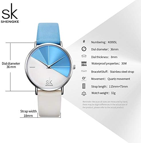 SHENGKE Simplicity Creative Women Watch Genuine Leather Elegant Women Watches Ladies Business Wristwatch