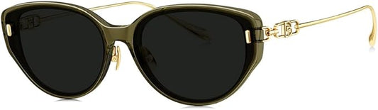 BOLON Women Fashion Oversized Cat Eye Polarized Sunglasses 61mm, Exclusive Eyewear Brand of EssilorLuxottica
