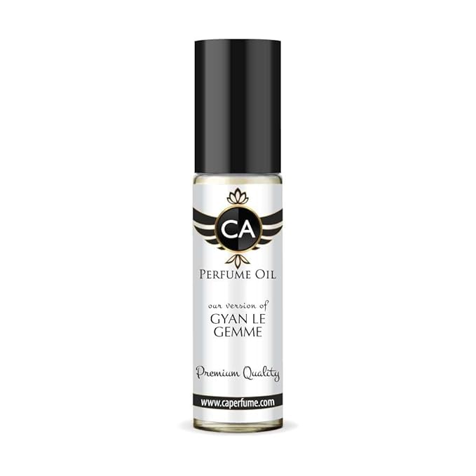 CA Perfume Impression of Gyan Le Gemme for Men Eau De Parfum Amber Woody Scent Long Lasting Cologne for Men Travel Size TSA Ready for Day and Night Wear 0.33 Fl Oz 10ml