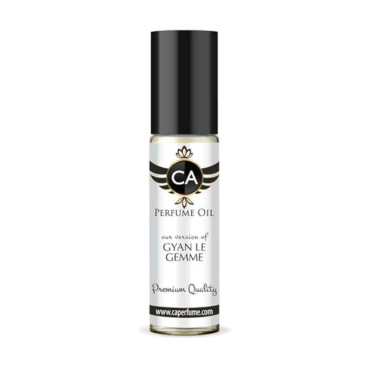 CA Perfume Impression of Gyan Le Gemme for Men Eau De Parfum Amber Woody Scent Long Lasting Cologne for Men Travel Size TSA Ready for Day and Night Wear 0.33 Fl Oz 10ml