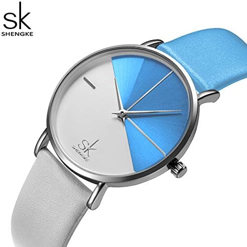 SHENGKE Simplicity Creative Women Watch Genuine Leather Elegant Women Watches Ladies Business Wristwatch