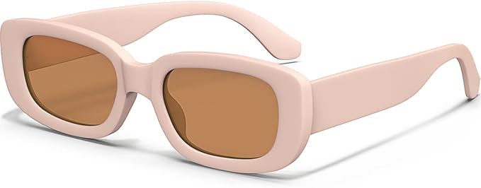 Retro Rectangle Kids Sunglasses 90’s Vintage Fashion Narrow Square Frame Glasses Shades for Girls Boys UV Protection