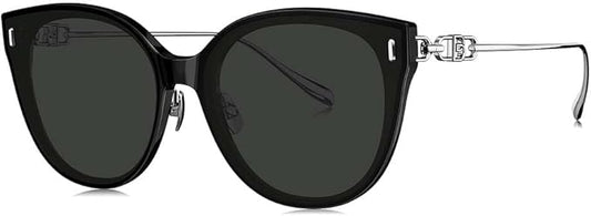 BOLON Women Fashion Oversized Cat Eye Polarized Sunglasses 61mm, Exclusive Eyewear Brand of EssilorLuxottica