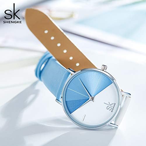 SHENGKE Simplicity Creative Women Watch Genuine Leather Elegant Women Watches Ladies Business Wristwatch