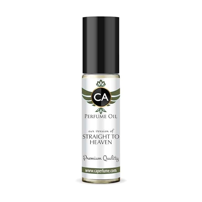 CA Perfume Impression of Straight To Heaven for Men Eau De Parfum Woody Spicy Scent Long Lasting Cologne for Men Travel Size TSA Ready for Day and Night Wear 0.33 Fl Oz 10ml