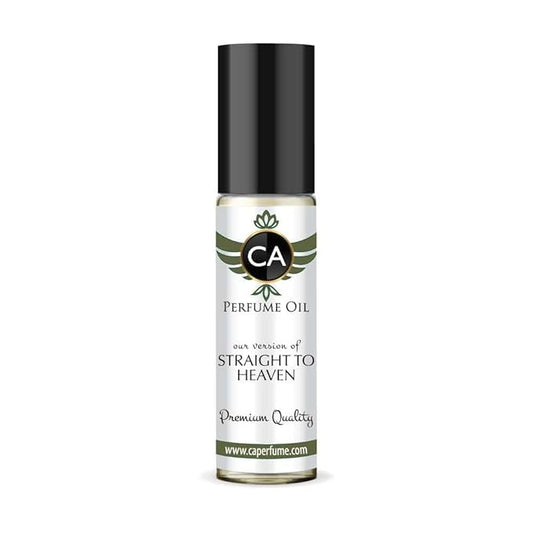 CA Perfume Impression of Straight To Heaven for Men Eau De Parfum Woody Spicy Scent Long Lasting Cologne for Men Travel Size TSA Ready for Day and Night Wear 0.33 Fl Oz 10ml