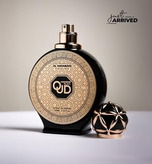 Al Haramain Black Oud Extrait de Parfum Spray for Men, 3.4 Ounce