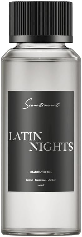 Scentiment Diffuser Oil - Latin Nights | Aromatherapy Home Fragrance | Inspired by Hyatt Ziva® Resort | Luxurious Scent with Notes of Citron, Cashmere & Amber (120ml)