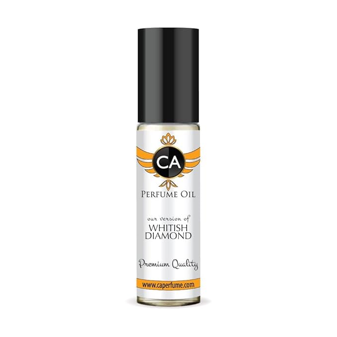 CA Perfume Impression of Whitish Diamond for Women Fragrance Oil Floral Aldehyde Scent Long Lasting Perfumes for Women Travel Size TSA Ready Mini Parfum Body Oil Roll-on 0.33 Fl Oz 10ml