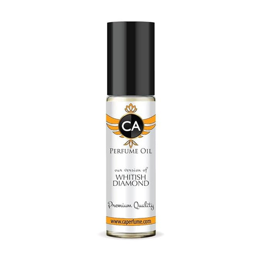 CA Perfume Impression of Whitish Diamond for Women Fragrance Oil Floral Aldehyde Scent Long Lasting Perfumes for Women Travel Size TSA Ready Mini Parfum Body Oil Roll-on 0.33 Fl Oz 10ml