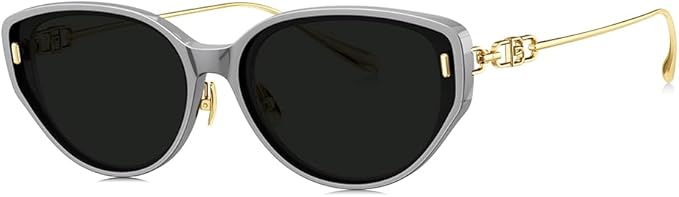 BOLON Women Fashion Oversized Cat Eye Polarized Sunglasses 61mm, Exclusive Eyewear Brand of EssilorLuxottica