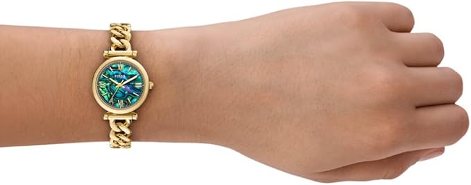Fossil Women's Carlie Quartz Stainless Steel Three-Hand Watch