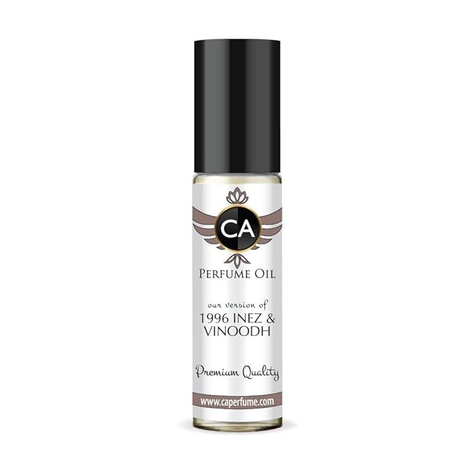 CA Perfume Impression of 1996 Inez & Vinoodh Unisex Fragrance Oil Amber Woody Scent Long Lasting Perfumes for Women & Men Travel Size TSA Ready Mini Parfum Body Oil Roll-on 0.33 Fl Oz 10ml