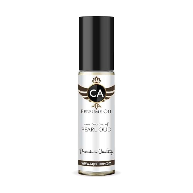 CA Perfume Impression of Pearl Oud Unisex Fragrance Oil Amber Woody Scent Long Lasting Perfumes for Women & Men Travel Size TSA Ready Mini Parfum Body Oil Roll-on 0.33 Fl Oz 10ml
