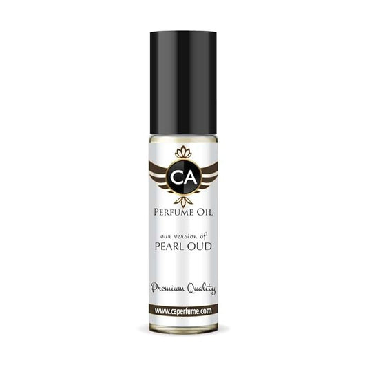CA Perfume Impression of Pearl Oud Unisex Fragrance Oil Amber Woody Scent Long Lasting Perfumes for Women & Men Travel Size TSA Ready Mini Parfum Body Oil Roll-on 0.33 Fl Oz 10ml