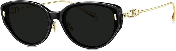 BOLON Women Fashion Oversized Cat Eye Polarized Sunglasses 61mm, Exclusive Eyewear Brand of EssilorLuxottica