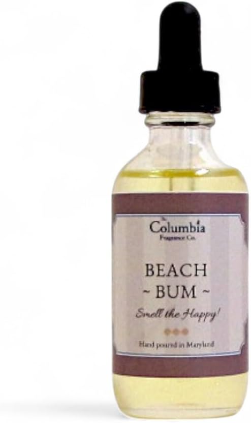 Beach Bum Home Fragrance Oil, 2oz – Suntan Lotion Scent Inspired by Coppertone, Summer Beach Diffuser Oil, Ozone Fresh & Coastal Vibes