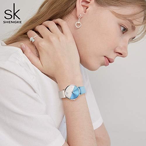 SHENGKE Simplicity Creative Women Watch Genuine Leather Elegant Women Watches Ladies Business Wristwatch
