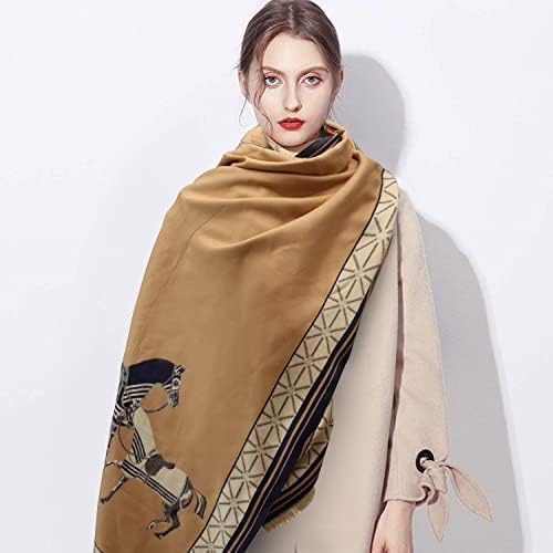 EXTREE Scarfs for Women Pashmina Silky Shawl Wrap for Evening Dressing Blanket Open Front Poncho Cape