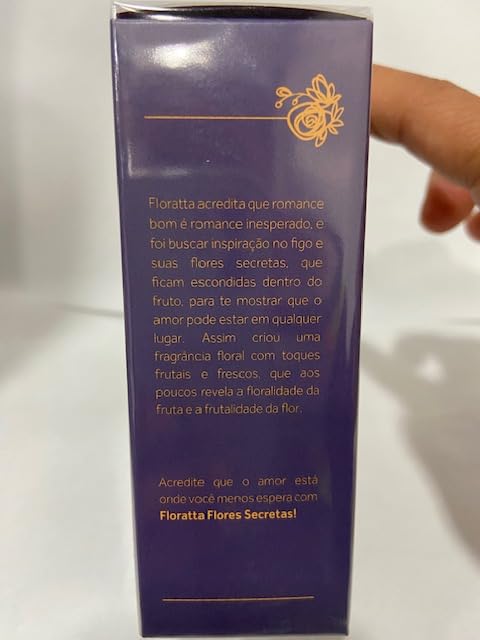 O BOTICARIO Floratta Secret Flowers Eau de Toilette, Rose Fragrance Perfume for Women, 2.5 Ounce
