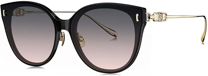 BOLON Women Fashion Oversized Cat Eye Polarized Sunglasses 61mm, Exclusive Eyewear Brand of EssilorLuxottica