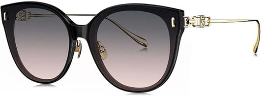 BOLON Women Fashion Oversized Cat Eye Polarized Sunglasses 61mm, Exclusive Eyewear Brand of EssilorLuxottica
